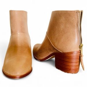 New Nisolo Light Brown Leather Ankle Boots